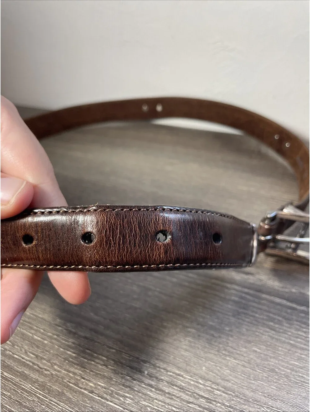 Brighton Onyx VTG Leather Golf Belt Men's 36 Brown Black Classic 1